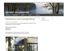 Tablet Screenshot of gaestehaus-zum-georgenberg.de